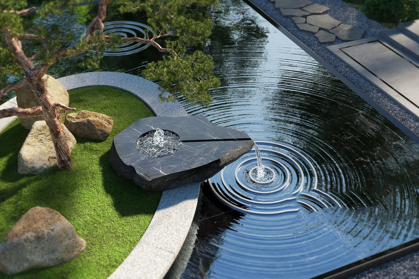 Set 30 Zen Garden, Japanese Courtyard & Outdoor Interior 3D Assets | 3ds Max N241 - Ảnh 10