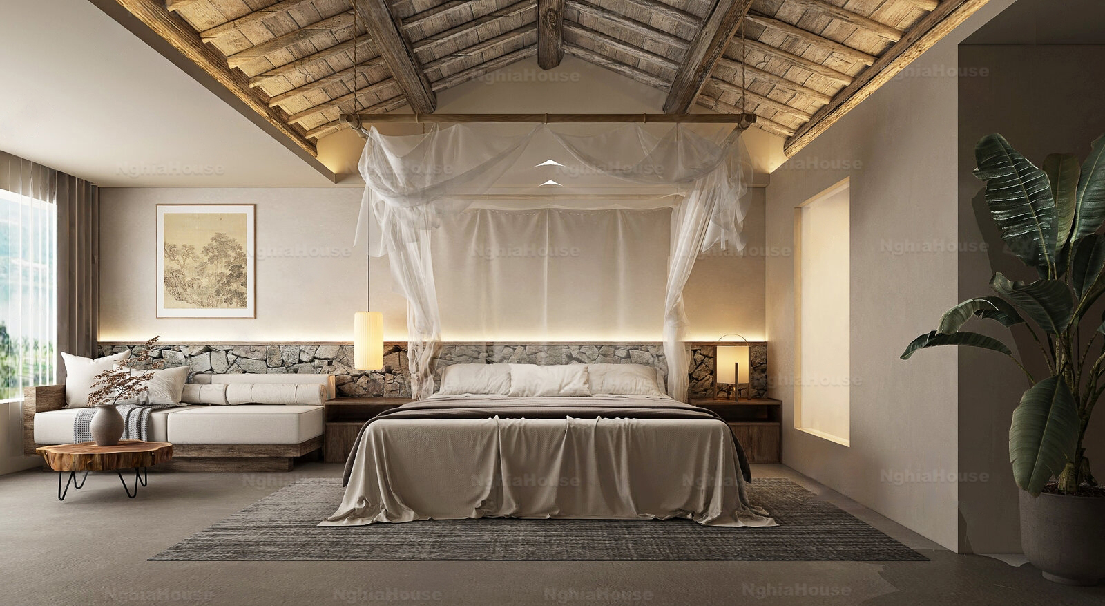 Set of 30 Homestay Interior 3D Models – 3ds Max for Commercial Design N208 - Ảnh 14