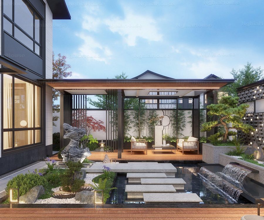 Set of 30 Japanese Garden 3D Models – 3ds Max Zen Garden Assets, V-Ray & Corona Ready