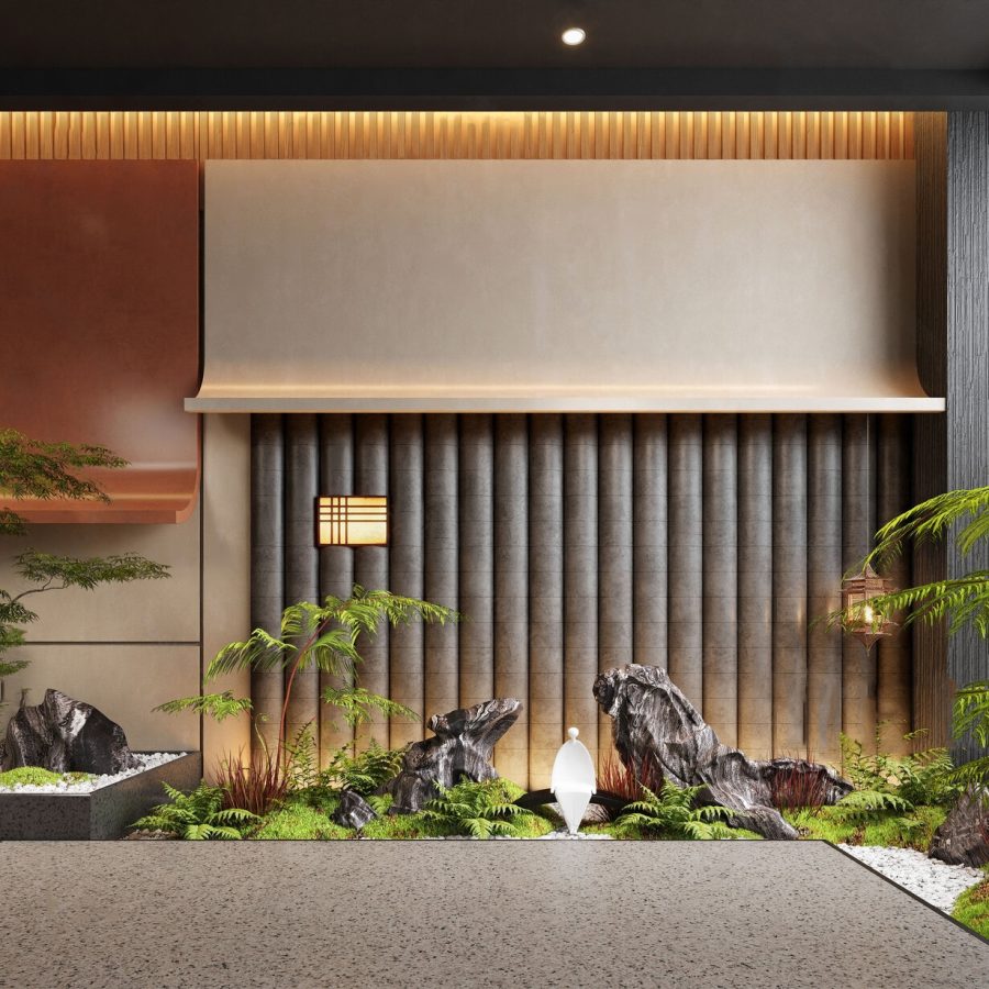 Set of 30 Japanese Indoor Garden 3D Models 3ds Max