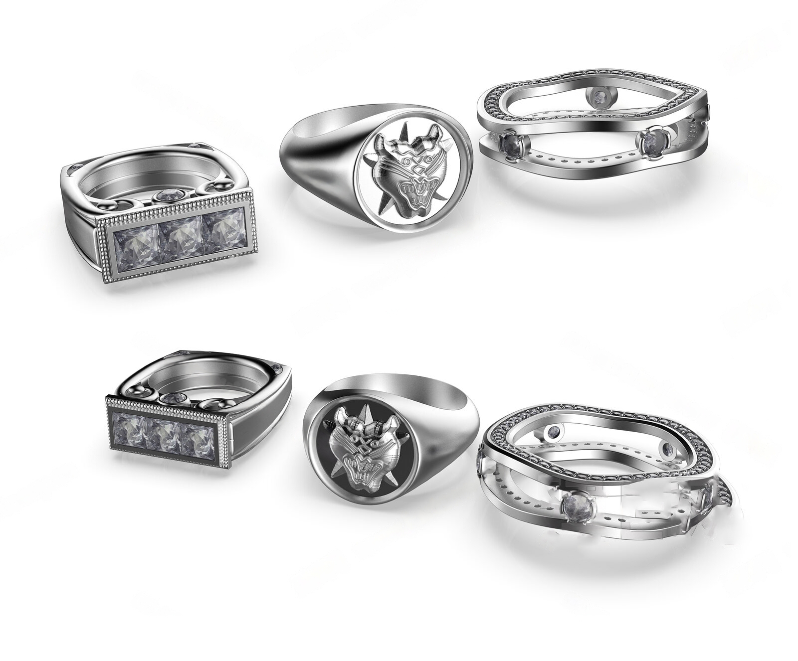 Set of 30 Jewelry Display Stand 3D Models – Minimal Style 3ds Max N238 - Ảnh 17