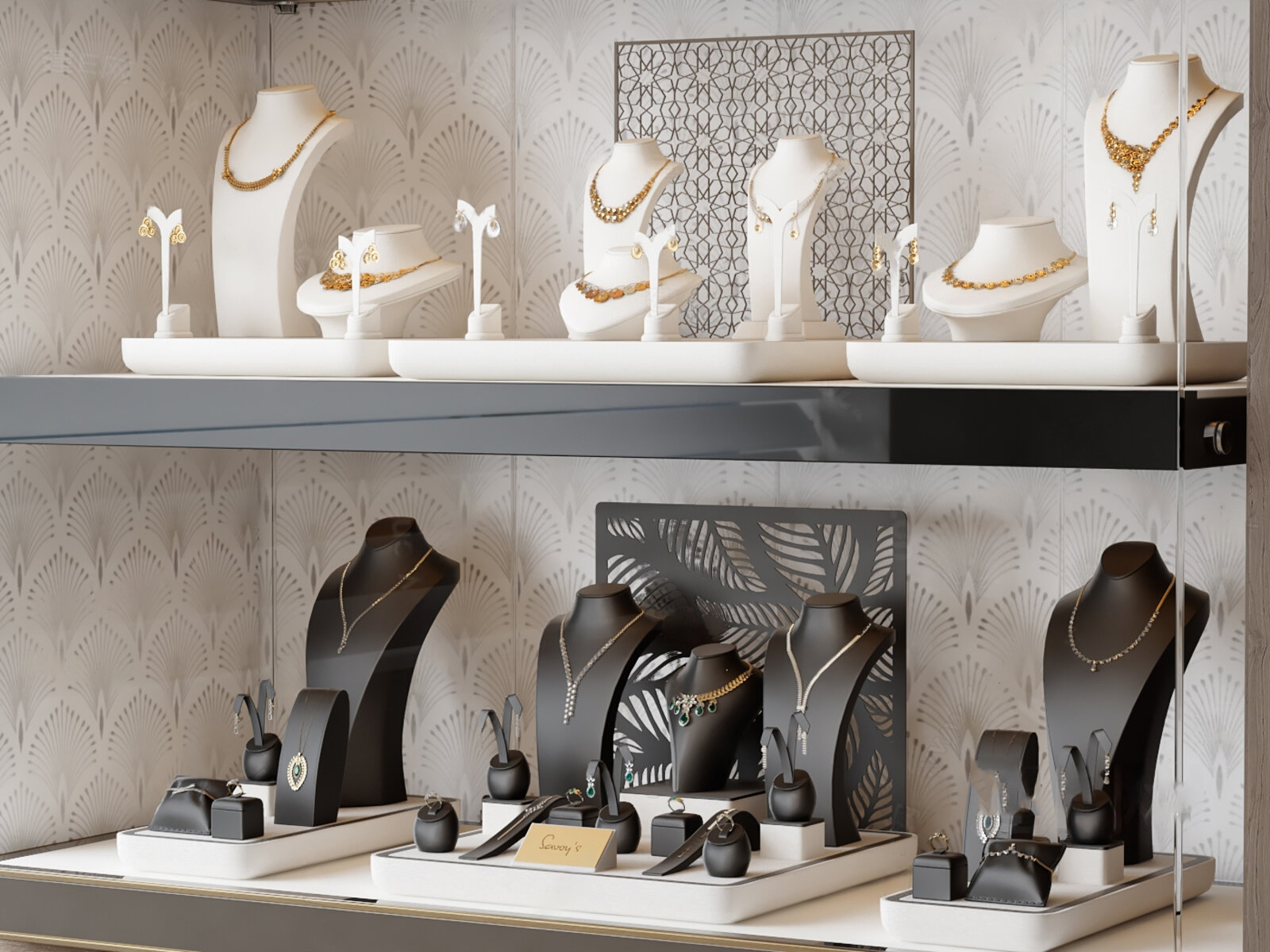 Set of 30 Jewelry Display Stand 3D Models – Minimal Style 3ds Max N238 - Ảnh 9