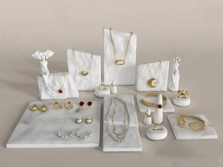 Set of 30 Jewelry Display Stand 3D Models – Minimal Style 3ds Max N238 - Ảnh 28