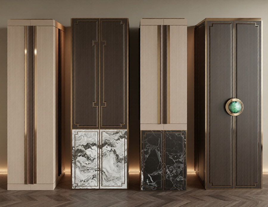 Set of 30 Models 3DSMAX Modern Interior Column 3D Models 3ds Max Premium Decor Pack N350