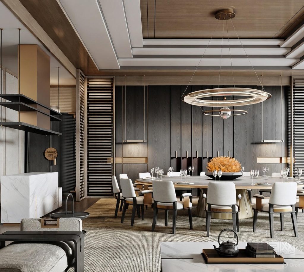 Set of 30 Models Modern Luxury Dining Room 3Ds Max Models for Interior ...
