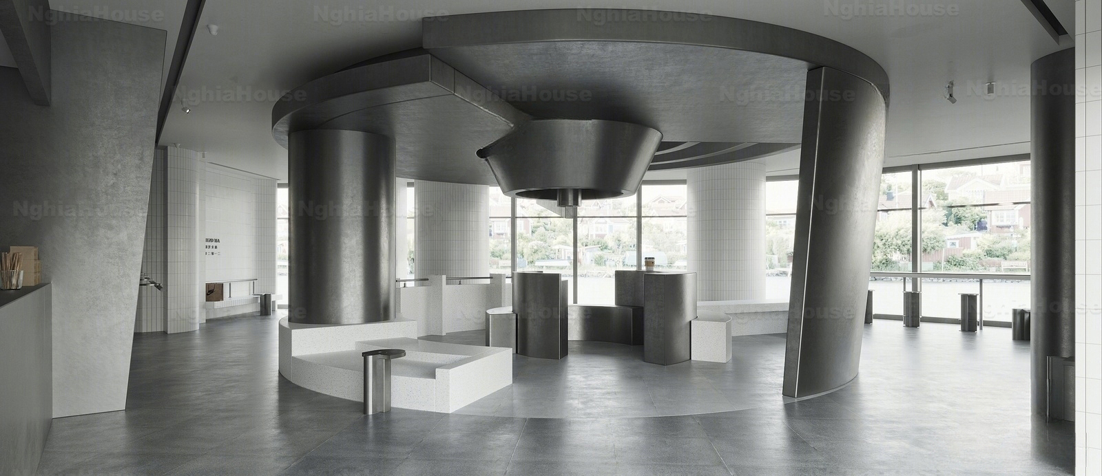 Set of 30 Tea & Coffee Space 3Ds Max Models Cafe Interior Design Collection N83 - Ảnh 14