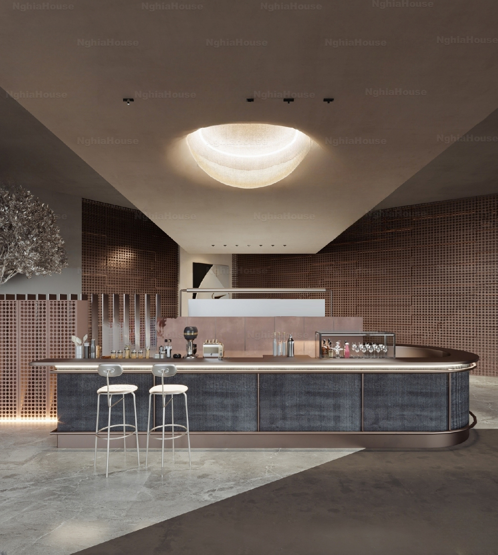 Set of 30 Tea & Coffee Space 3Ds Max Models Cafe Interior Design Collection N83 - Ảnh 16