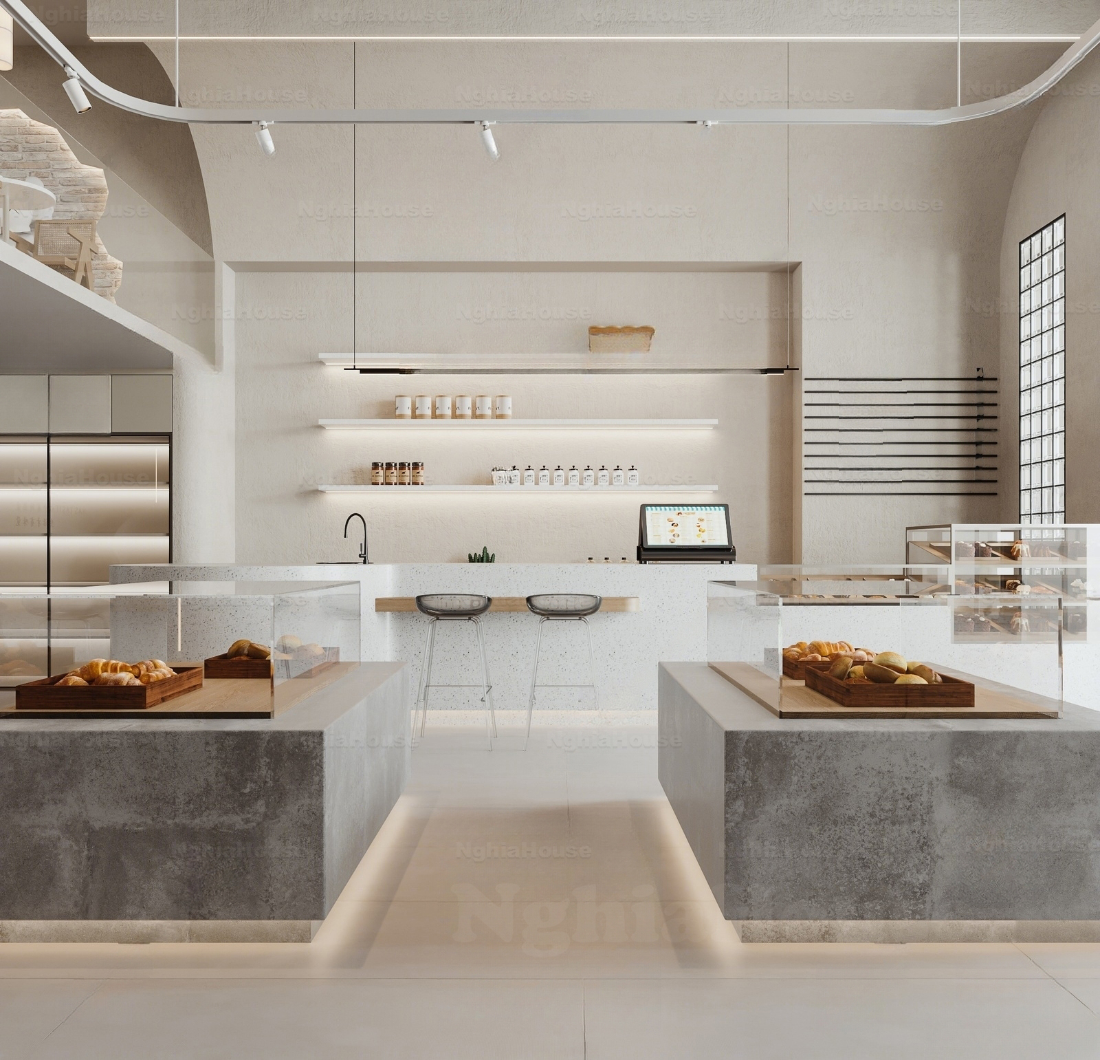 Set of 30 Tea & Coffee Space 3Ds Max Models Cafe Interior Design Collection N83 - Ảnh 17