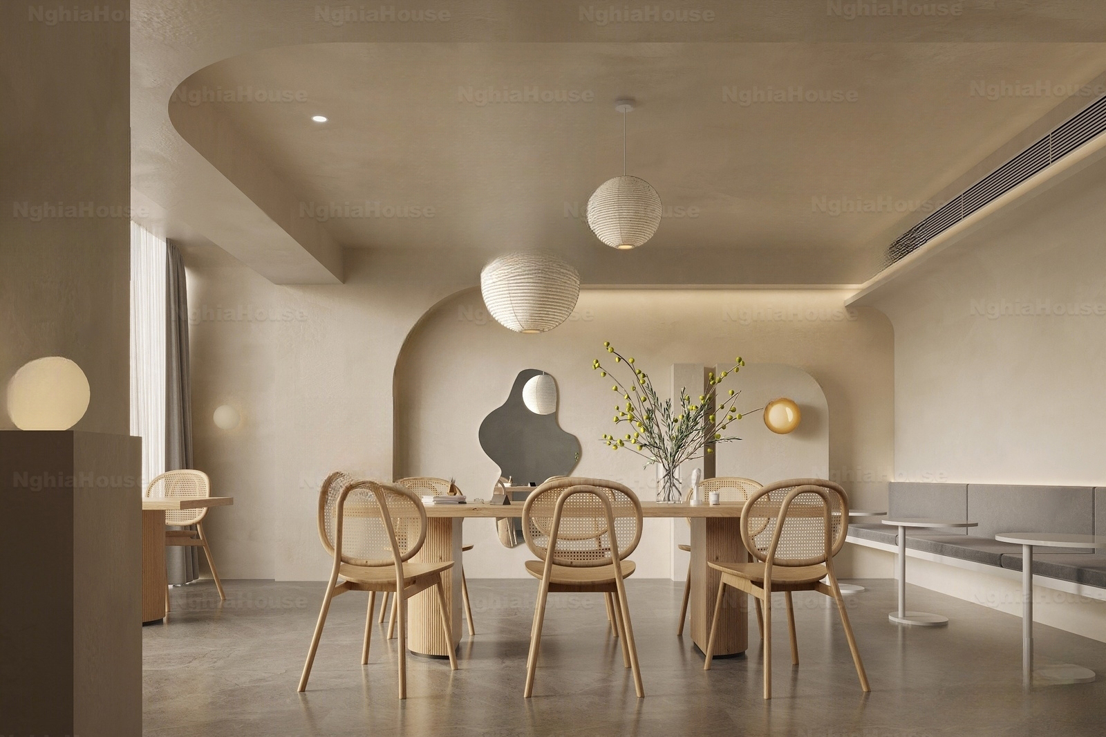 Set of 30 Tea & Coffee Space 3Ds Max Models Cafe Interior Design Collection N83 - Ảnh 19