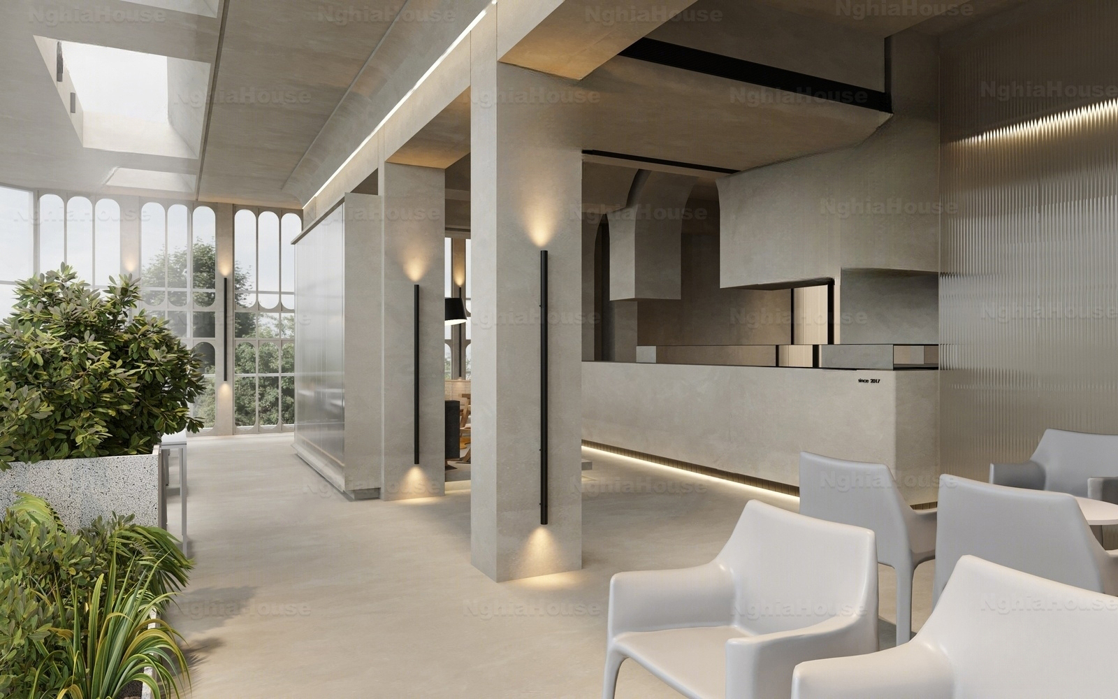 Set of 30 Tea & Coffee Space 3Ds Max Models Cafe Interior Design Collection N83 - Ảnh 22