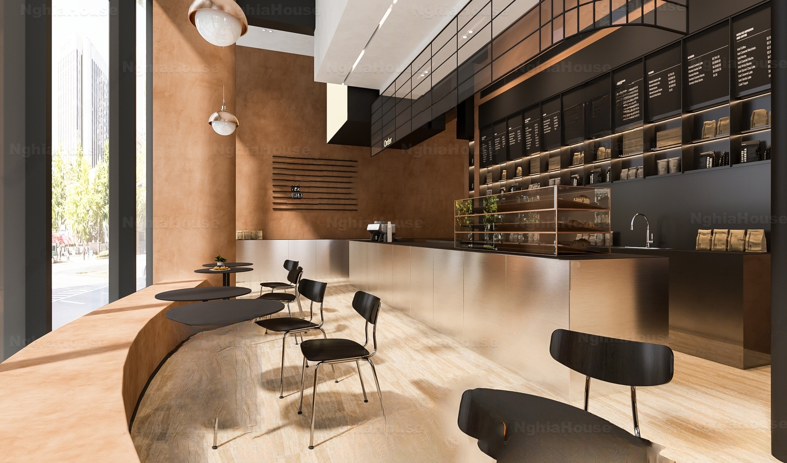 Set of 30 Tea & Coffee Space 3Ds Max Models Cafe Interior Design Collection N83 - Ảnh 23