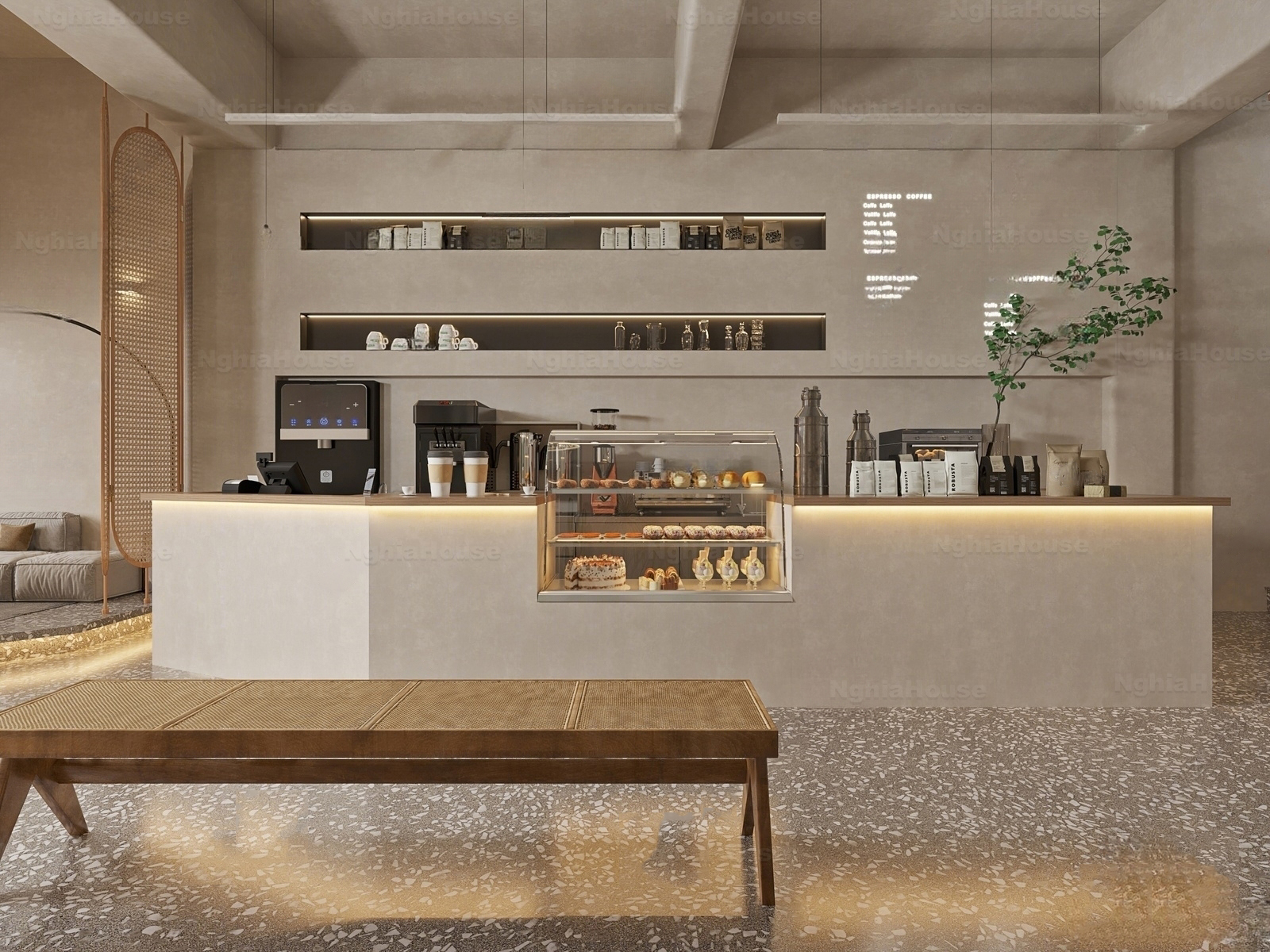 Set of 30 Tea & Coffee Space 3Ds Max Models Cafe Interior Design Collection N83 - Ảnh 25