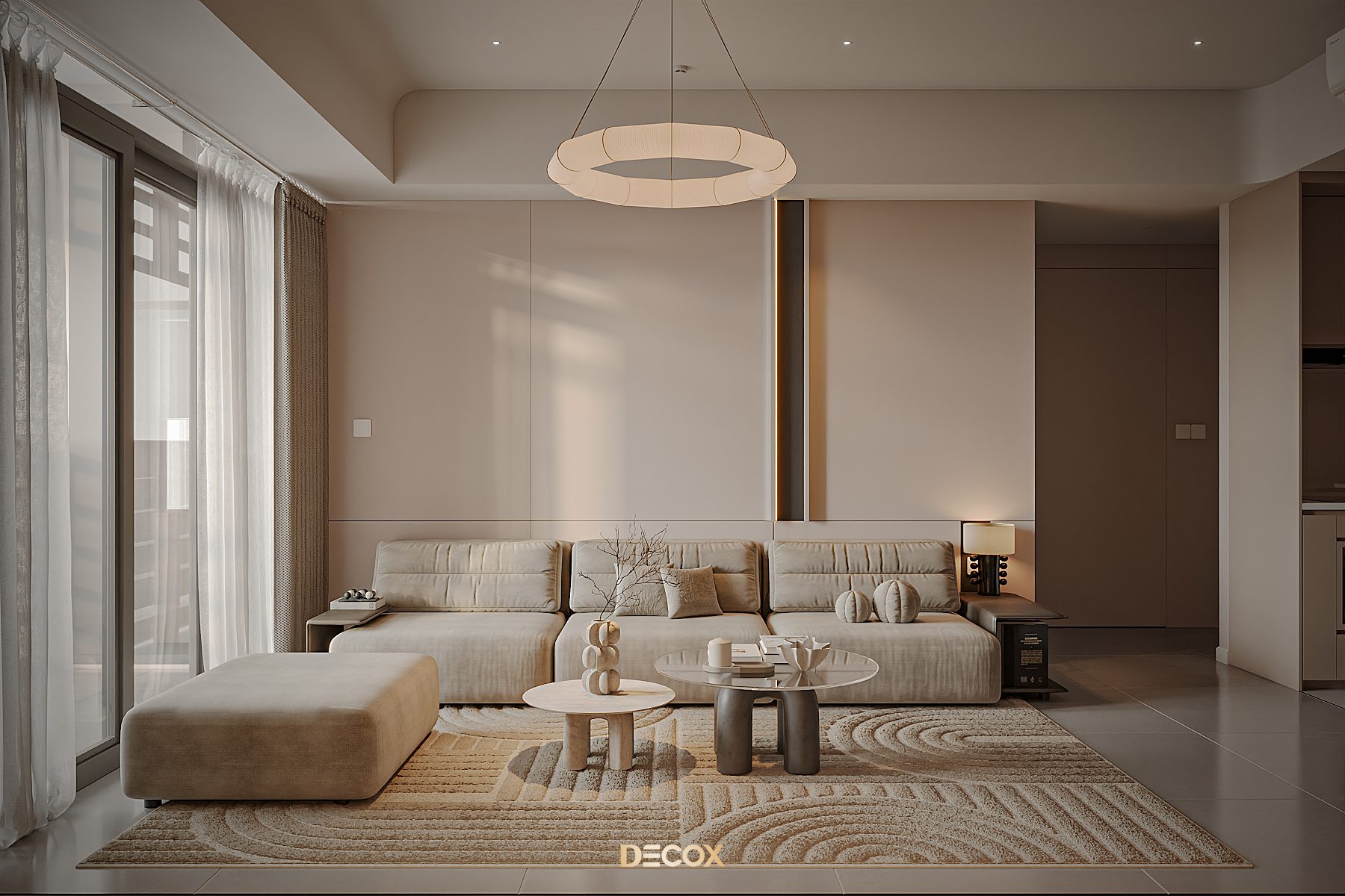 3Ds Max Living Room – Kitchen Interior Model Download By Pham Tran Nam - Ảnh 2