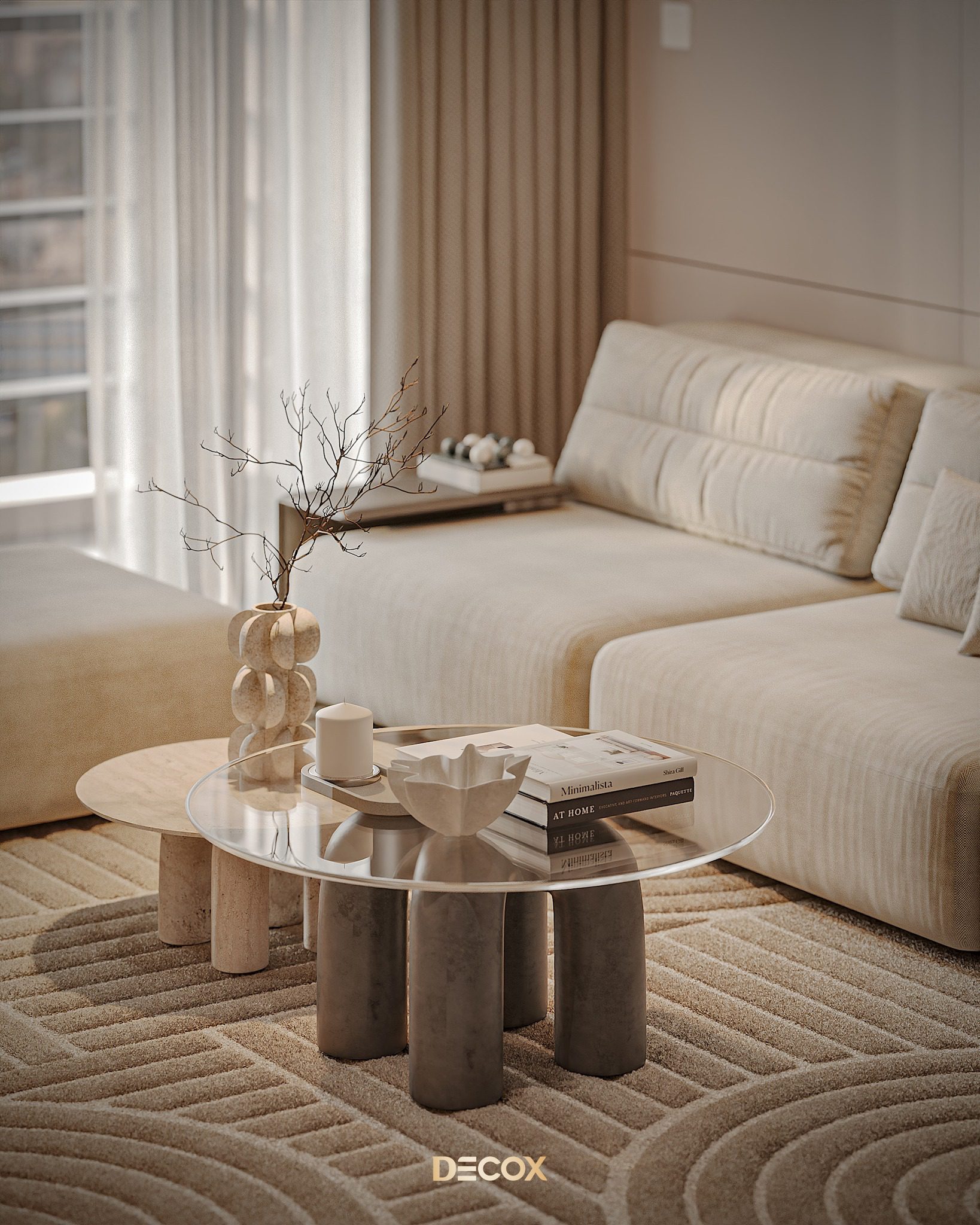 3Ds Max Living Room – Kitchen Interior Model Download By Pham Tran Nam - Ảnh 7