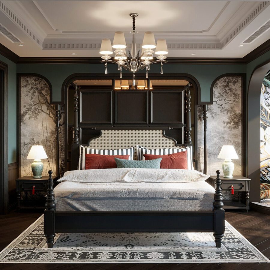 Download Free 3D Indochine Bedroom Interior Model by Gin Matsuic