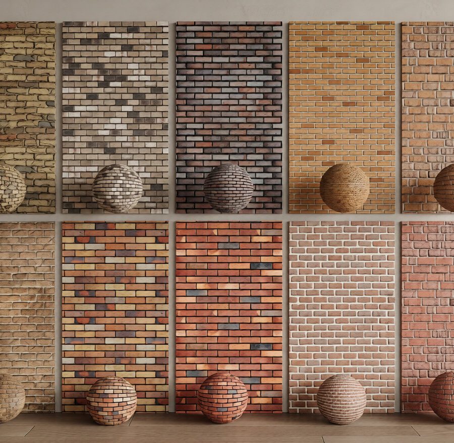 Free Brick Wall Texture Pack – 3ds Max Material Download_7143
