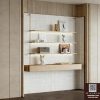 Luxury Wooden Wall Cabinet 3D Model – Minimal Interior Shelf – 3ds Max Vray High Quality Render_7593_VR