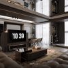 3Ds Max Living Room – Kitchen Interior Model Download by Huy Nguyen