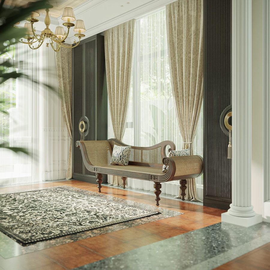 3Ds Max Indochine Living Room – Kitchen Interior Model Download By Nam ...
