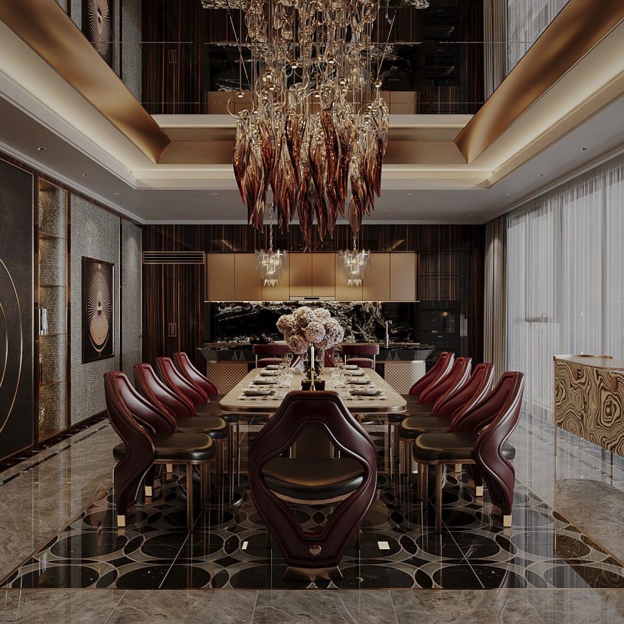 3Ds Max Living Room – Kitchen Interior Model Download by Nguyen Ngoc Nam