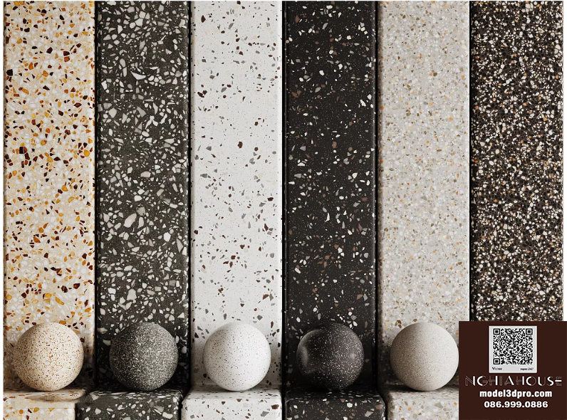 Free Terrazzo Texture Collection – High Resolution Stone Pattern for 3D ...