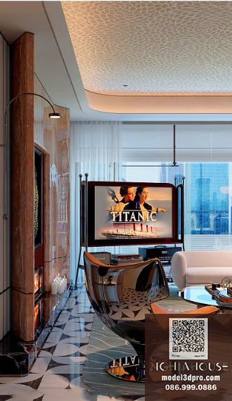 Combo 30+ Model 3dsMax Nội Thất Modern Luxury: Trọn Bộ Phòng Khách - Phòng Ngủ - Phòng Làm Việc Cao Cấp