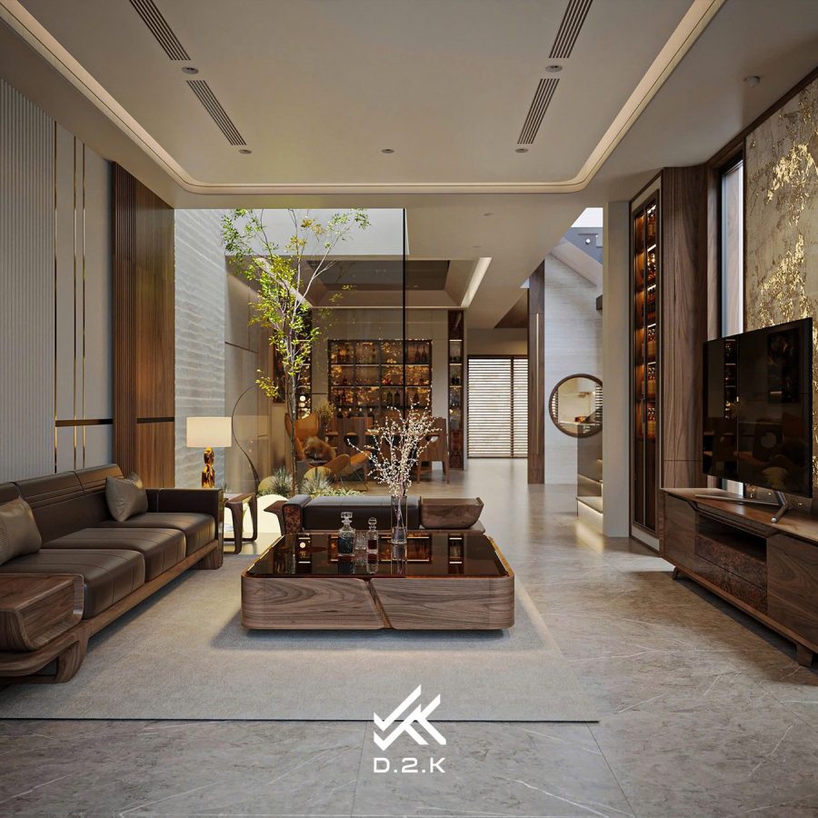 3Ds Max Living Room – Kitchen Interior Model Download By Duong Duy Tran (8)