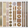 Luxury Chinese Style Decorative Door Frame & Handles – Free 3ds Max Model Download Oriental Metal Trim Collection for Interior Design_6319