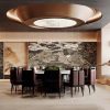 Luxury Japanese Dining Room Interior 3D Model – Modern Zen Restaurant Scene | 3ds Max + Corona