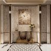 Luxury Modern Foyer Entrance Interior Design 3ds Max Model – Marble Console Table, Wall Decor_565999