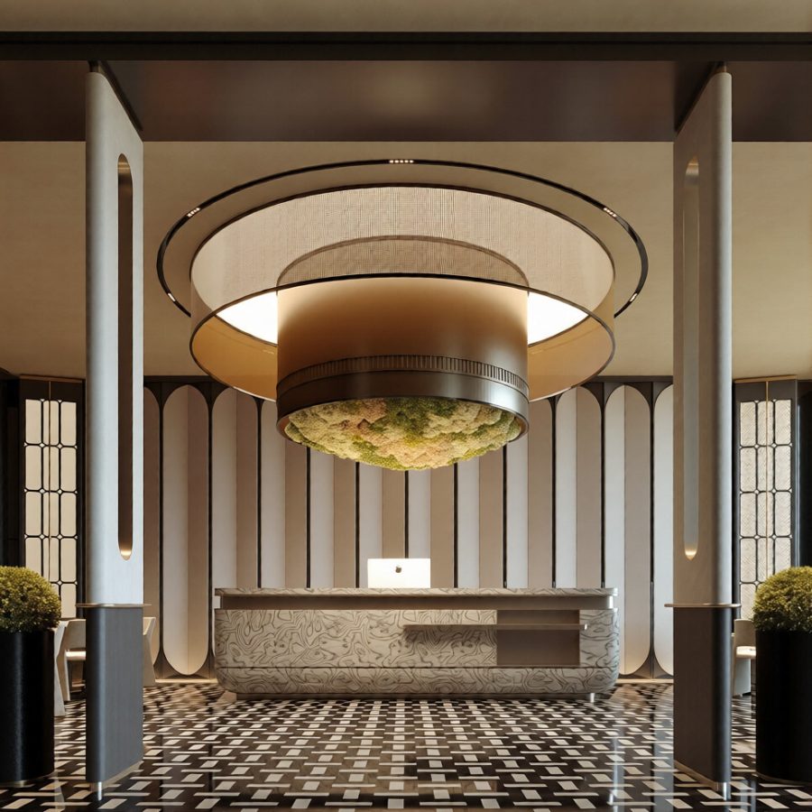 Luxury Hotel Reception 3ds Max Model