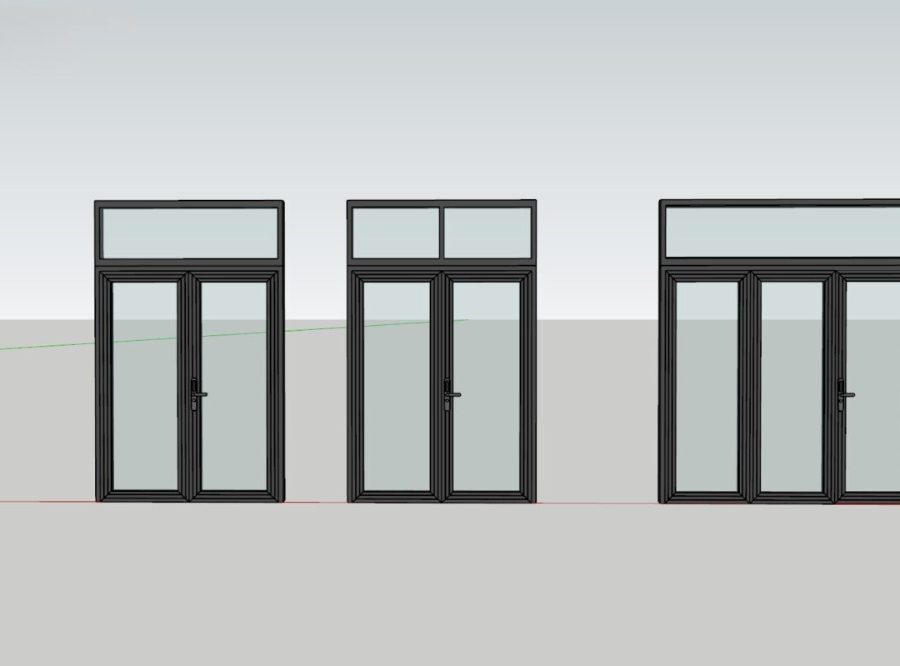 Free Aluminum Door SketchUp Models