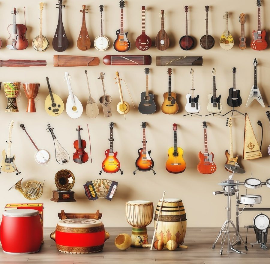 Musical Instruments Collection 3ds Max V-Ray Models – Free 3D Models