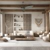 Wabi-Sabi Living Room Interior 3ds Max Model – Modern Japandi Style_VR