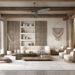 Wabi-Sabi Living Room Interior 3ds Max Model – Modern Japandi Style_VR