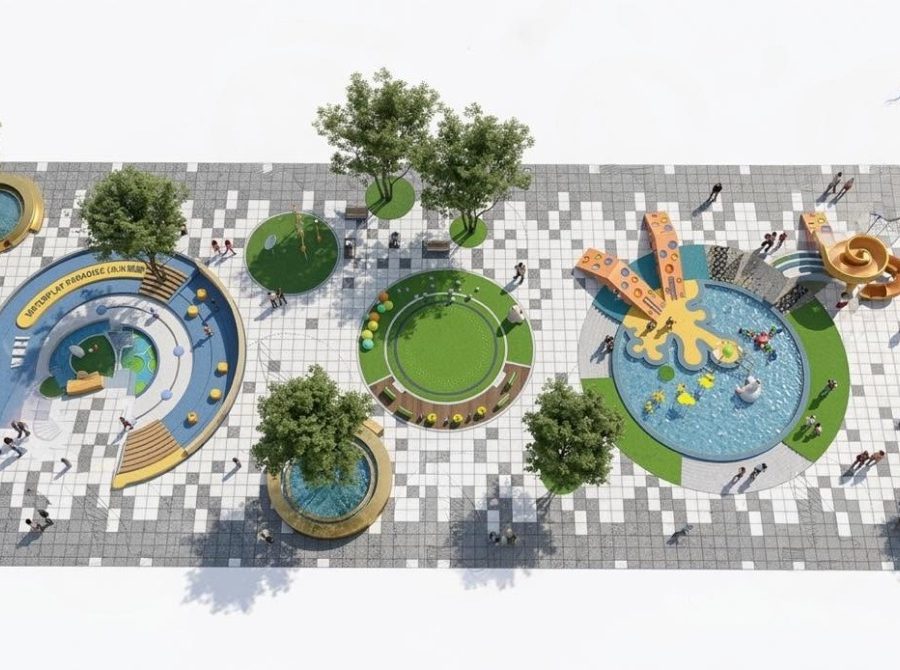 Free Park Landscape SketchUp Model