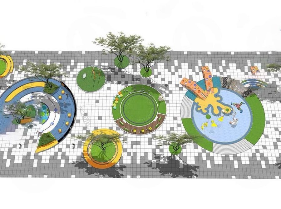 Free Park Landscape SketchUp Model