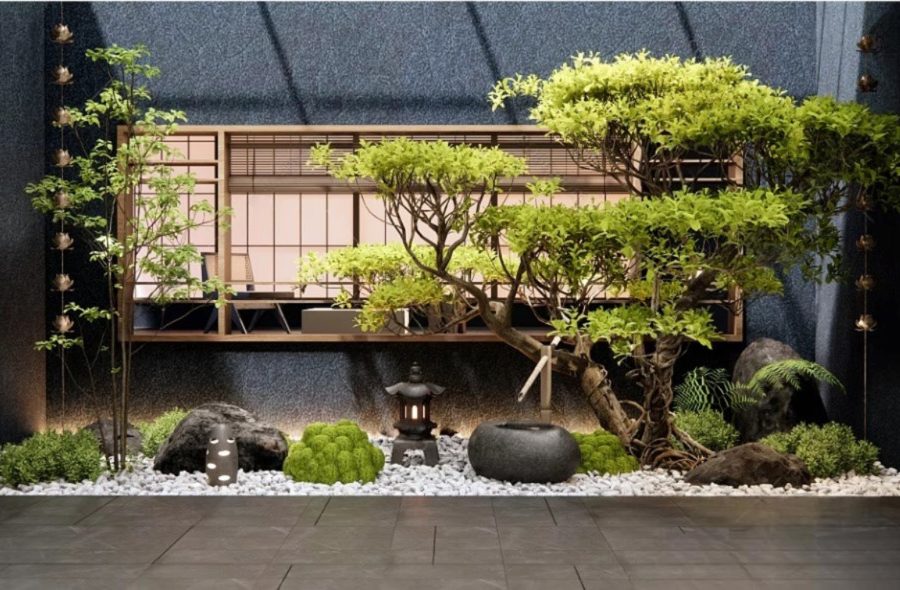 SET 05 Models 3DSMAX Japanese garden 3D models