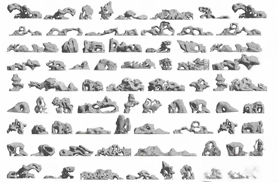 SET 05 Japanese Garden Rocks & Landscaping 3ds Max Model