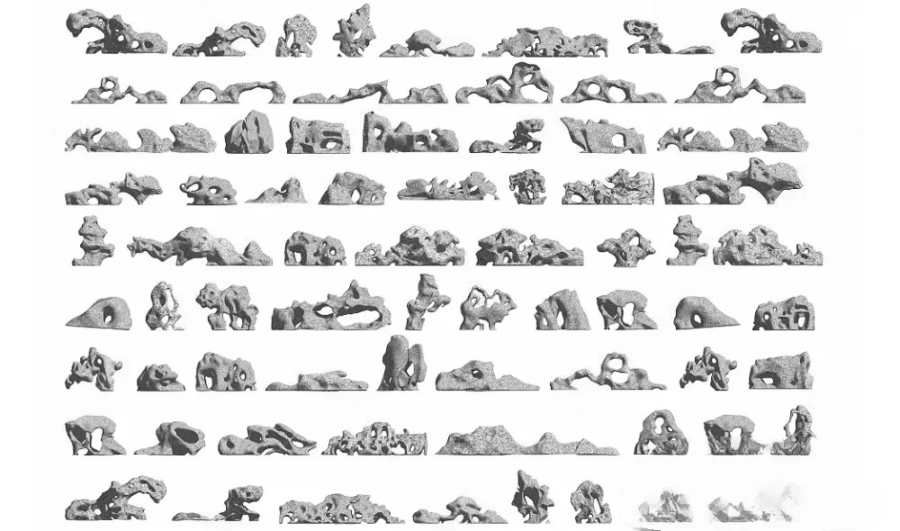 SET 05 Japanese Garden Rocks & Landscaping 3ds Max Model
