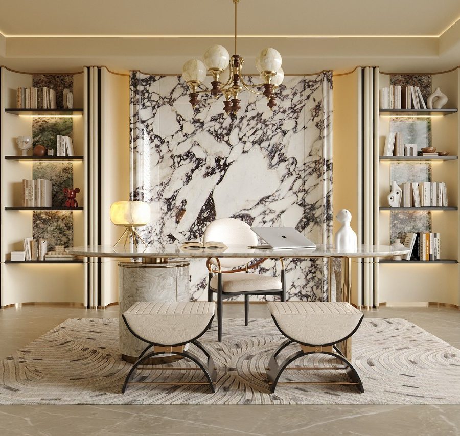 Modern Study Room Interior – 3ds Max Corona Model_8628_CR