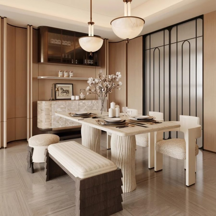 Dining Room 3ds Max Models Corona Render_556
