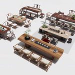 Modern Tea Table – Coffee Table 3ds Max V-Ray 3D Model_498