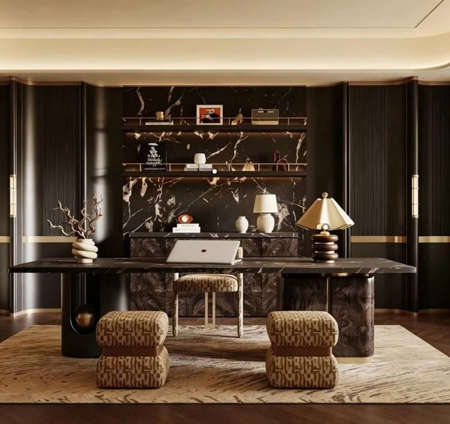 Work Office 3ds Max V-Ray Interior Render_974
